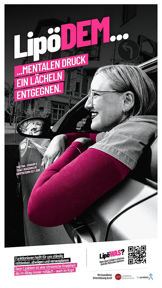 LipöDEM mentalen Druck ein Lächeln entgegnen